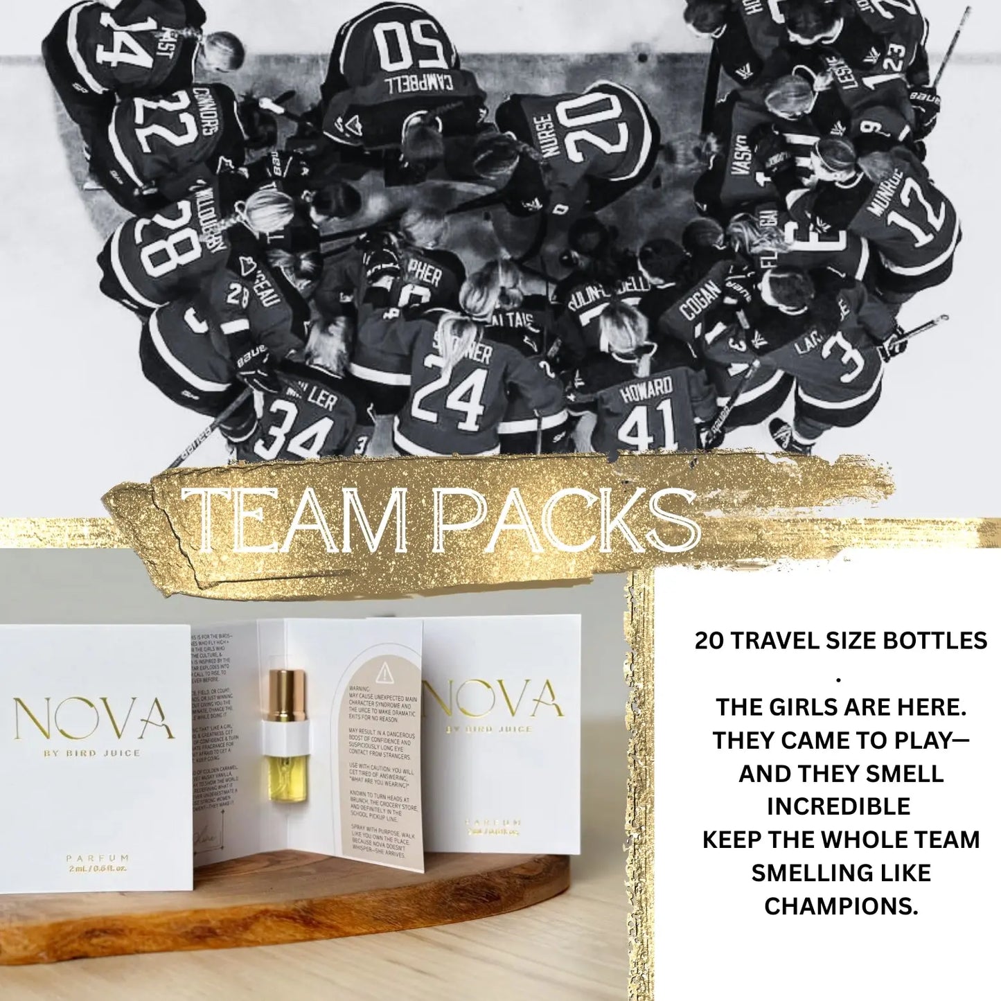 NOVA TEAM PACK- 20 -2ml Travel size bottles Bird Juice